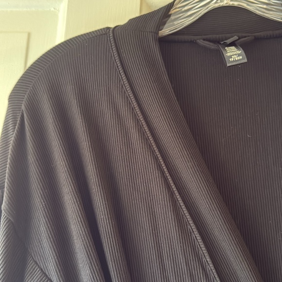 SKIMS Soft Lounge Long Robe Black Size XS - Picture 4 of 4